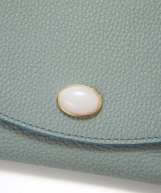 TOPKAPI 【TOPKAPI】gemdrops ジェムドロップ ミニエンボスレザー 天然石 二つ折り 財布