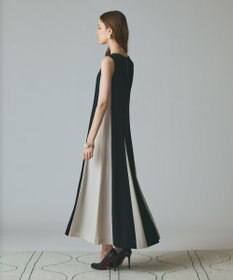 GRACE CONTINENTAL バイカラー切替ドレス