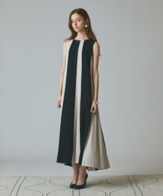 GRACE CONTINENTAL バイカラー切替ドレス