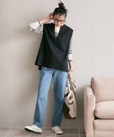 23区 ウールブレンド ボーダー ニット