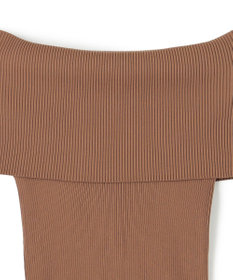 BEIGE， 【洗える】BRERA / オフショルダーストレッチリブニット