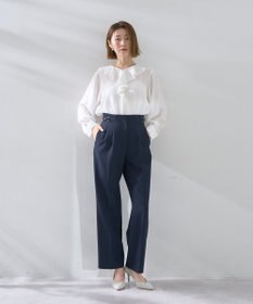 YECCA VECCA サイドベルテッドハイウエストパンツ