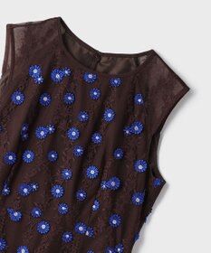 GRACE CONTINENTAL バイカラーレースワンピース