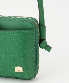 LA BAGAGERIE 【レザー×ステッチ】スクエアマルチポシェット