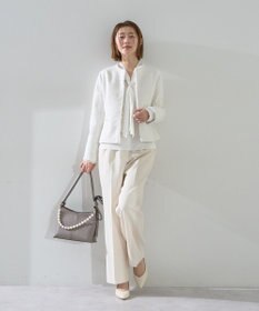 YECCA VECCA サイドベルテッドハイウエストパンツ