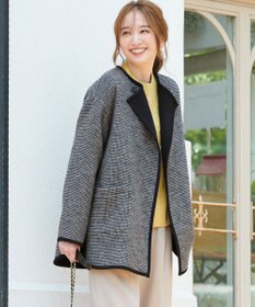 ANY SIS トリミングウールリバー コート