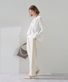 YECCA VECCA サイドベルテッドハイウエストパンツ