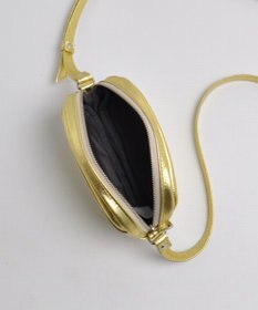 blancle メタリックレザー ラウンドショルダー