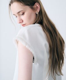 uncrave リネンライクツイル ジレブラウス