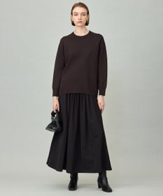 ICB L 【洗える】 シンセティックダブルフェイス ニットプルオーバー