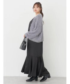 earth music&ecology ふさふさショートカーディガン