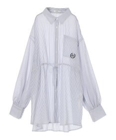 earth music&ecology ワンポイント刺繍ロングシャツ