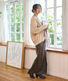 WEGO 【WEB限定/2025年秋冬新作//洗濯可/MLサイズ展開/ユニセックス着用ITEM】ドロップショルダーカーディガン