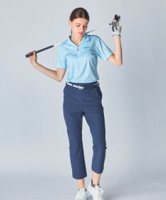 FILA GOLF／marie claire 【marie claire SPORT】小花柄ハーフジップ半袖シャツ