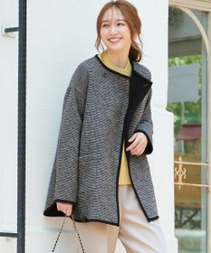 ANY SIS トリミングウールリバー コート