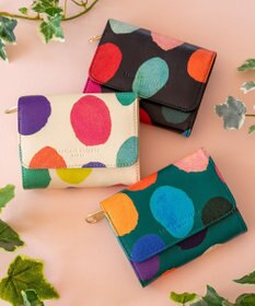 tsumori chisato CARRY カラフルズームドット 2つ折り財布 ミニ財布