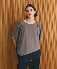 GRACE CONTINENTAL バイカラーアシメトップ