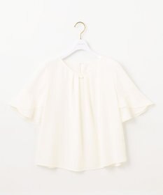 ANY SIS L 【洗える】ラッフルフレアビジュー ブラウス