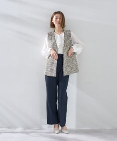 YECCA VECCA サイドベルテッドハイウエストパンツ