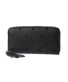 UNBILLION ペルケ perche / 牛革ドット刺繍ラウンド長財布
