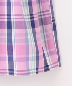 ANY KIDS チェック ドッキング ワンピース