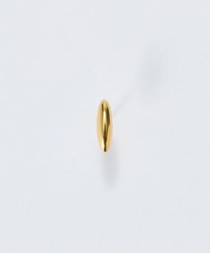 Phoebe 【金属アレルギー対応】メタルオーバルグレースピアス(片耳)　ゴールド/サージカルステンレス