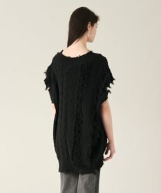 GRACE CONTINENTAL クラッシュニットトップ