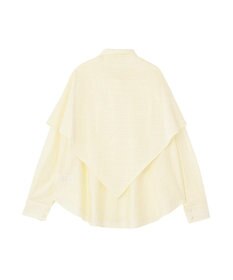 CRAFT STANDARD BOUTIQUE 【2点SET】スカーフ付きシアーストライプシャツ