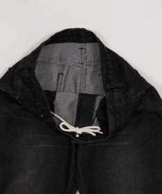 WEGO 【ユニセックス着用ITEM】シャーリングフレアデニムスキニーパンツ