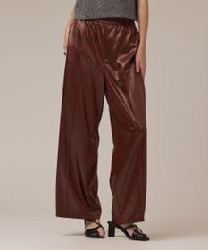 GRACE CONTINENTAL レザーライクパンツ