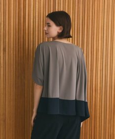 GRACE CONTINENTAL バイカラーアシメトップ