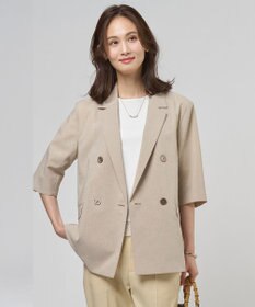 J.PRESS LADIES S BREEZ COOL トロ ハーフスリーブ ダブル ジャケット