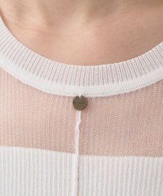 earth music&ecology シアーヨークニットプルオーバー