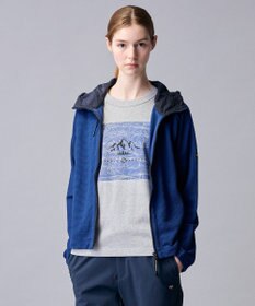 JOSEPH ABBOUD MOUNTAIN 【異素材コンビネーション】グリットワッフルアクティブパーカー