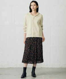 自由区 L マルチポルカドットプリント スカート