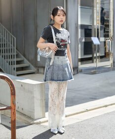 WEGO ヴィンテージウォッシュグラフィックリブT