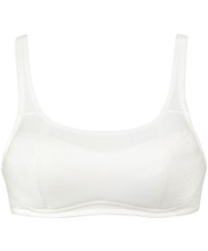 Wing ジュニア ノンワイヤーブラ Wing Teen きちんとささえる オーガニックコットン混(身生地部) 【STEP3 まるみをおびてきた胸に】 ハーフトップ  RB2018 ウイング／ワコール