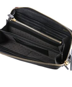 UNBILLION ペルケ perche / 牛革ドット刺繍ラウンド長財布