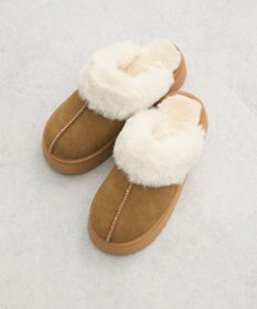 Green Parks ・minia　フェイクムートンスリッパ