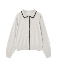 Green Parks ここちニット衿付き配色プルオーバー