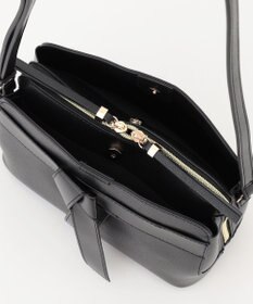 LA BAGAGERIE 【maison vert】 【超軽量・多収納】バイカラーリボンショルダーバッグ