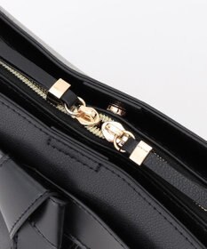 LA BAGAGERIE 【maison vert】 【超軽量・多収納】バイカラーリボンショルダーバッグ