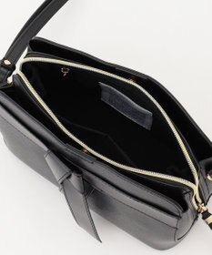 LA BAGAGERIE 【maison vert】 【超軽量・多収納】バイカラーリボンショルダーバッグ