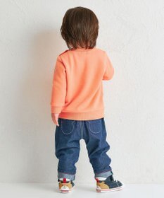 MIKI HOUSE HOT BISCUITS 【70-120cm】【Everyday Series】ワンポイント くすみカラー裏毛パイルトレーナー