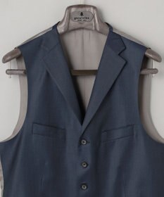 GOTAIRIKU シワになりにくい/通年素材【御幸毛織/みゆきけおり】Superio160 ベスト_ダークグリーン