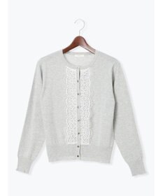 Te chichi フロントレースクルーネックカーディガン