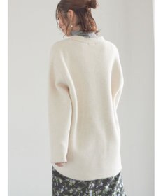 Te chichi 起毛ミドルVネックカーディガン