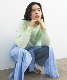 CRAFT STANDARD BOUTIQUE ジョーゼットシアーニットプルオーバー