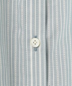 J.PRESS LADIES 【洗える】BEZ空羽ストライプ シャツカラー ブラウス