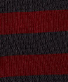 WEGO ボーダーダメージニットプルオーバー